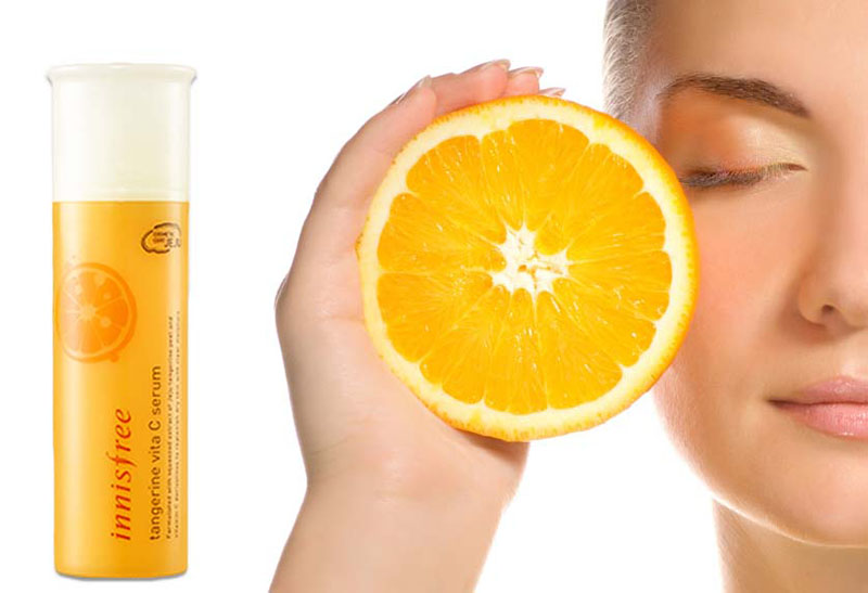 Innisfree tangerine vita C nằm trong bộ chăm sóc da Tangerine Vita C