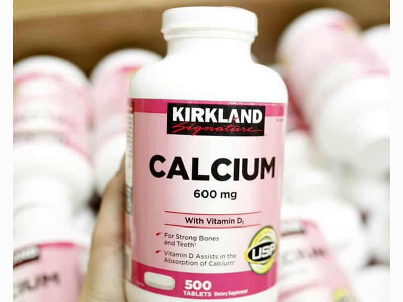 Kirkland Calcium 600mg + D3 có xuất xứ từ Mỹ