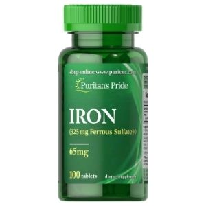 Viên uống Iron Ferrous Sulfate 65mg