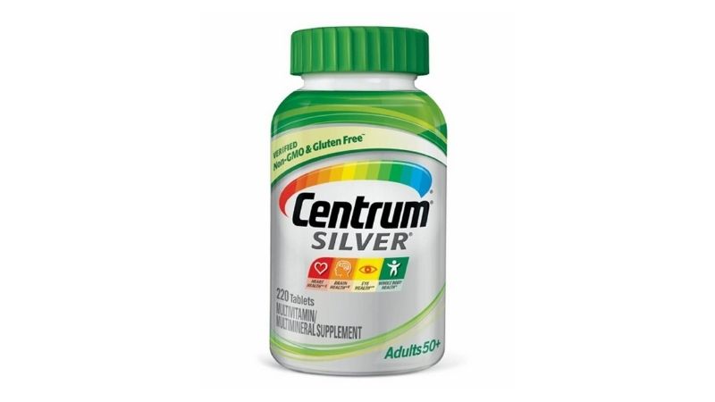 Centrum Silver Multivitamin for adults 50+ bổ sung canxi, tăng cường thị lực