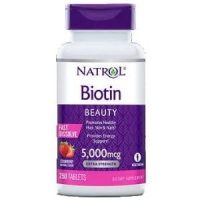 Viên ngậm Natrol Biotin 5000mcg cách dùng hiệu quả giúp nhanh mọc tóc