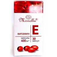 Vitamin E đỏ của Nga Mirrolla 400mg hộp 30 viên