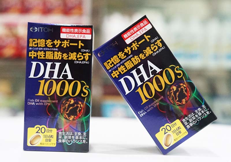 Viên uống hỗ trợ não bộ DHA 1000mg 120 viên của Nhật Bản