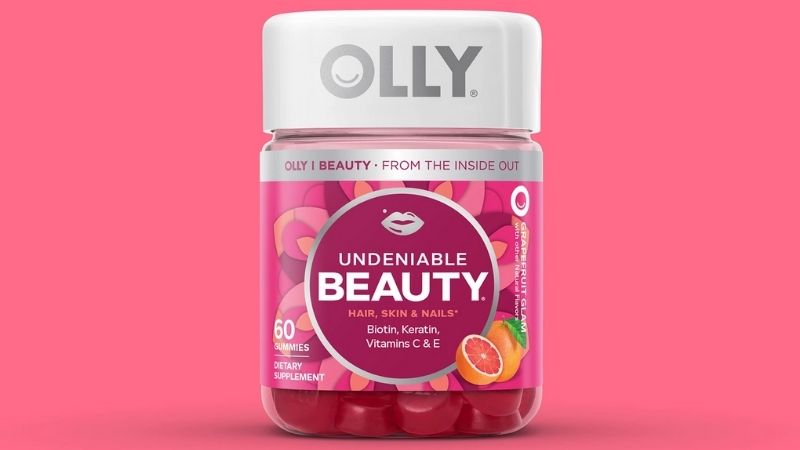 Olly Undeniable Beauty Gummy giúp tóc nhanh và khỏe hơn