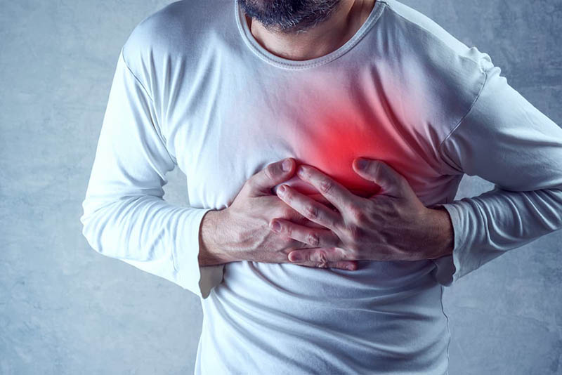 Nhồi máu cơ tim xảy ra khi 1 trong 2 nhánh mạch máu bị tắc đột ngột