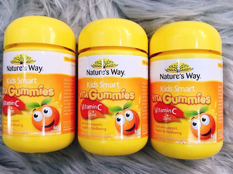 Kẹo dẻo cho bé Nature’s Way Vita Gummies Vitamin C + Zinc