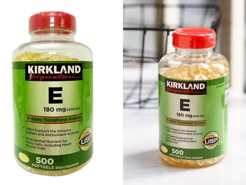 Sản phẩm Kirkland Vitamin E bổ sung dưỡng chất