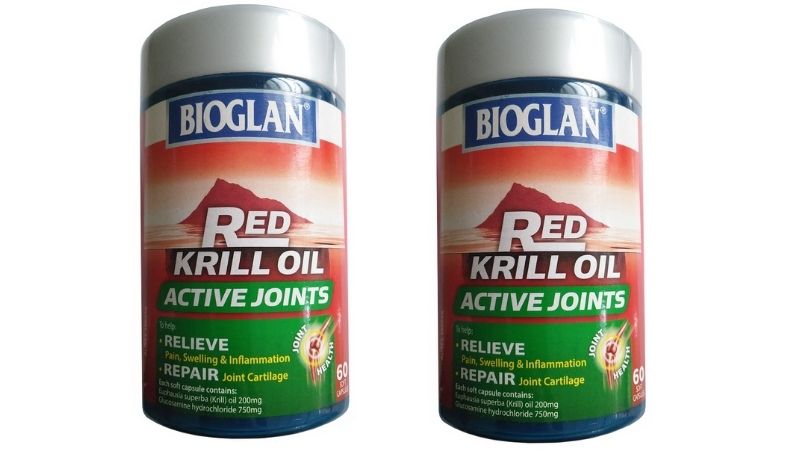 Viên uống chống loãng xương của Úc Bioglan Red Krill Oil & Glucosamine