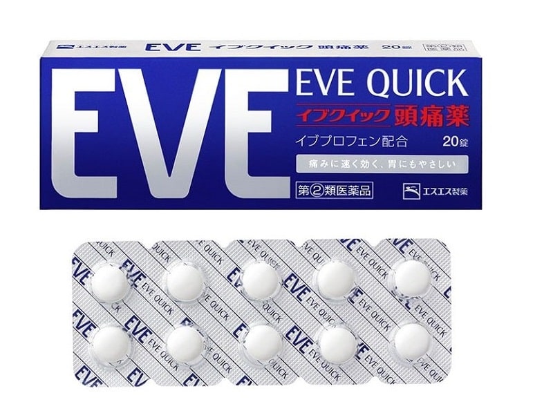 Bạn có thể dễ dàng tìm mua thuốc đau đầu của Nhật Eve trên thị trường