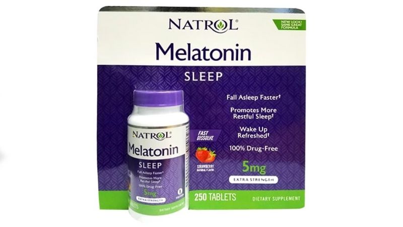 Viên uống hỗ trợ trị mất ngủ của Mỹ Natrol Melatonin Sleep