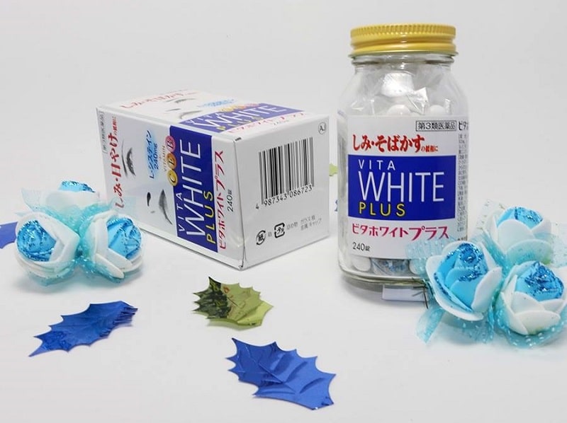 Vita White Plus cũng là một sản phẩm hỗ trợ giảm các đốm tàn nhang và vết nám trên da của Nhật Bản