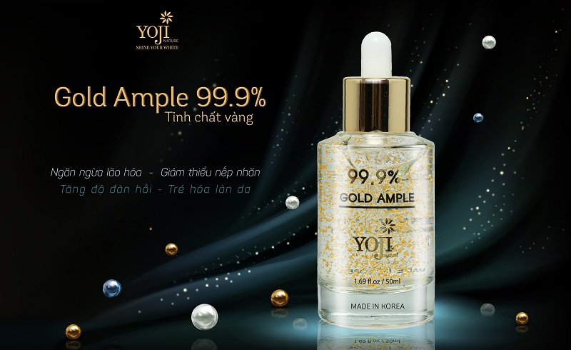 Gold Ampoule 99.9% – YOJI Nature - Serum trị thâm trắng da