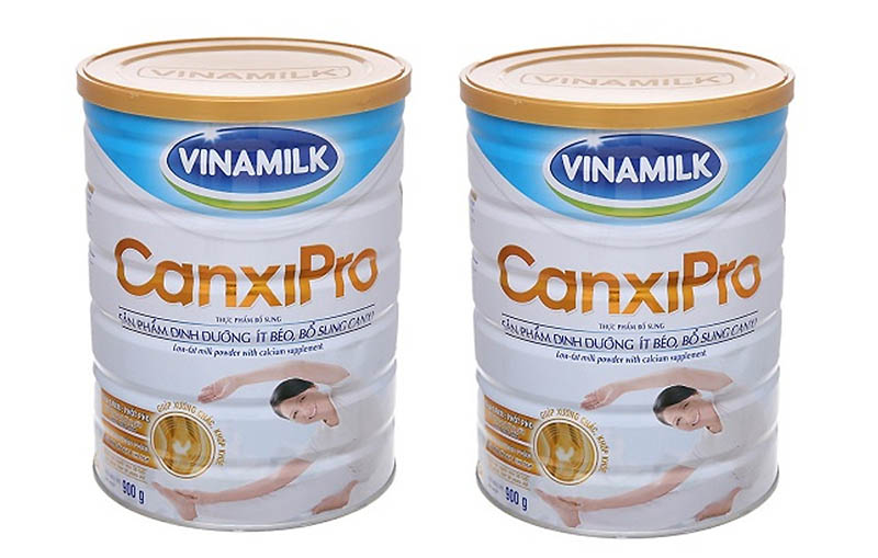 Vinamilk Canxipro là sữa chống loãng xương cho người trung niên, người lớn tuổi được yêu thích