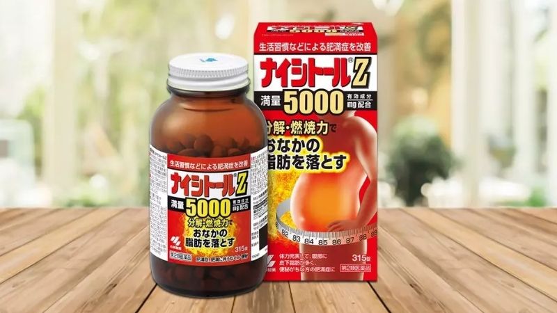 Kobayashi Naishituro Z5000 giảm hấp thụ chất béo và tăng cường chuyển hóa mỡ thừa