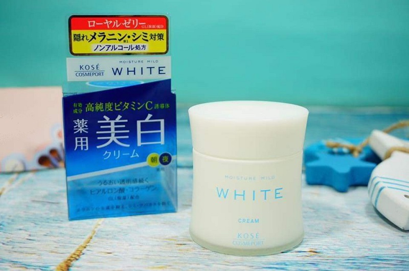 Kose Moisture Mild White Cream - Dòng dưỡng trắng da hoàn hảo 