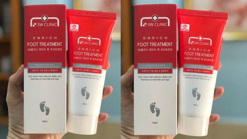 3W Clinic kem dưỡng giúp mềm da chân có chiết xuất từ nguyên liệu tự nhiên
