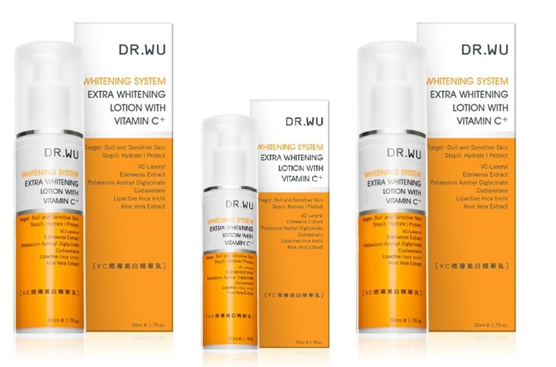 Extra whitening lotion with vitamin C+ cũng là một sản phẩm nổi bật của Dr. Wu