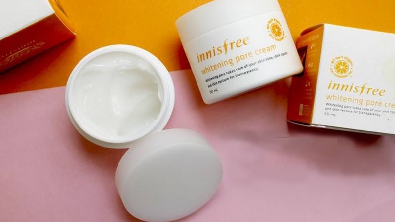 Whitening Pore Cream Innisfree cũng là sản phẩm kem dưỡng da mặt rất được ưa chuộng