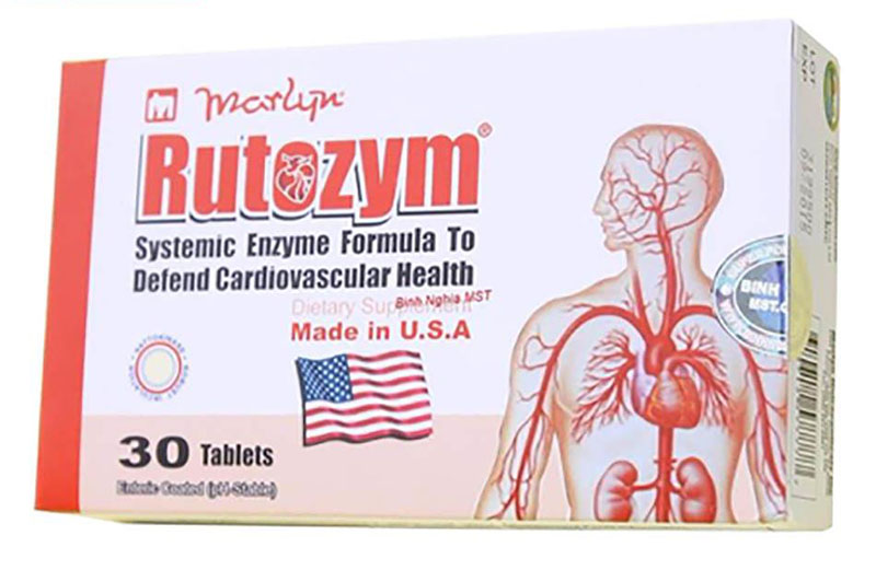 Viên uống ổn định huyết áp Marlyn Rutozym được chiết xuất hoàn toàn từ thảo dược tự nhiên