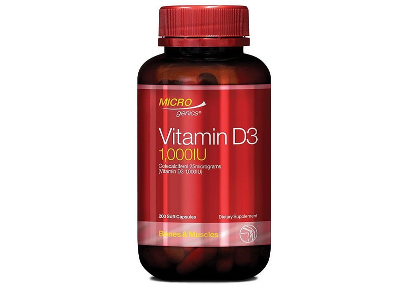 Microgenics Vitamin D3 1000IU giúp bé tăng chiều cao vượt trội
