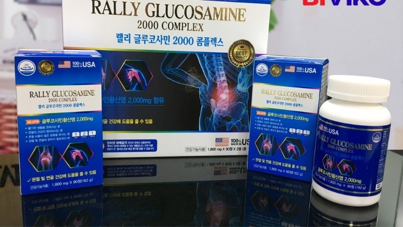 Rally Glucosamine 2000 Complex chăm sóc tốt cho xương khớp