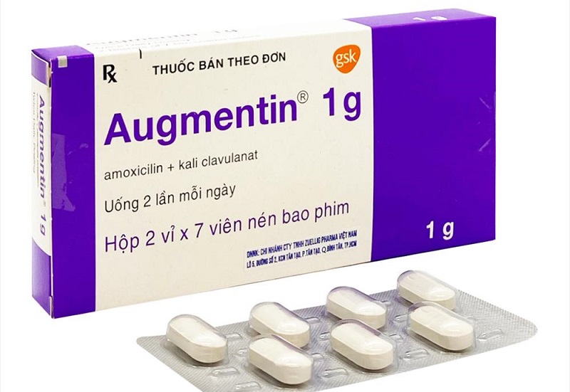 Augmentin 1g là một loại thuốc trị viêm họng của Mỹ được đánh giá cao