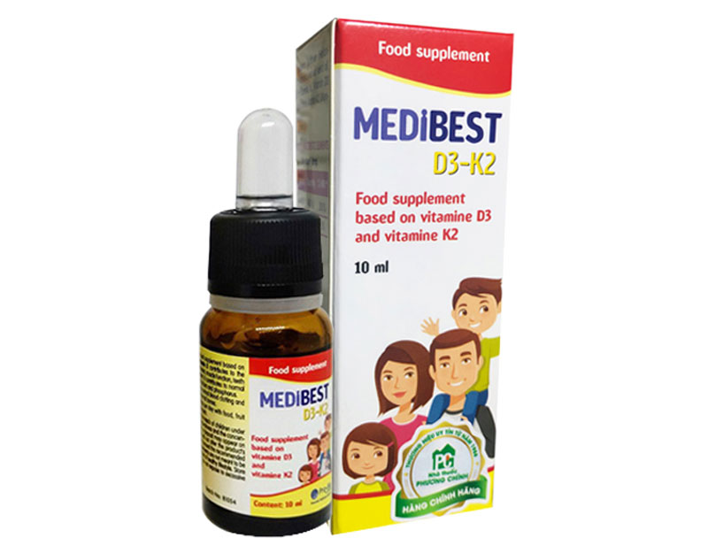 Medibest D3 K2 hỗ trợ tăng trưởng chiều cao cho trẻ nhỏ