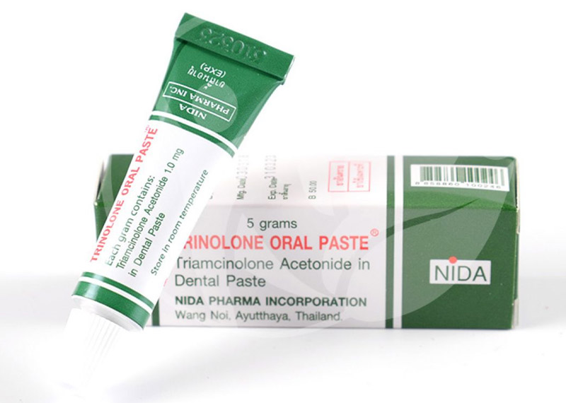 Trinolone Oral Paste - Kem bôi trị nhiệt miệng ở trẻ