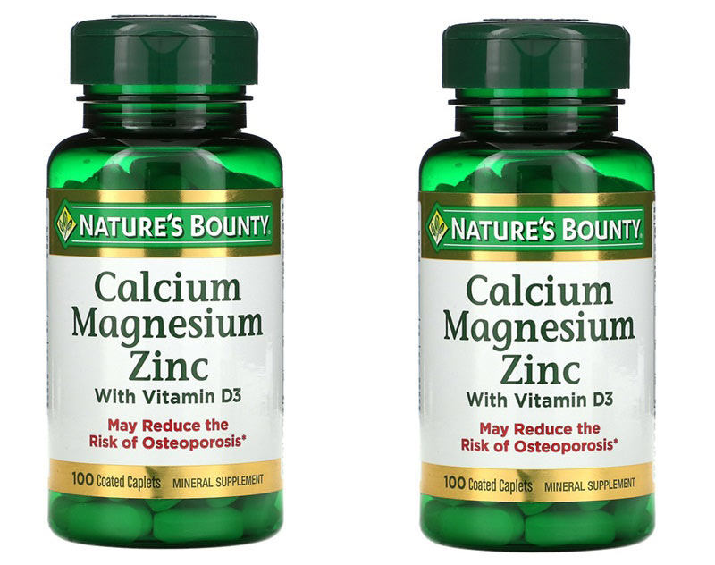 Calcium Magnesium Zinc Nature’s Bounty cho xương chắc khỏe, tối ưu chiều cao