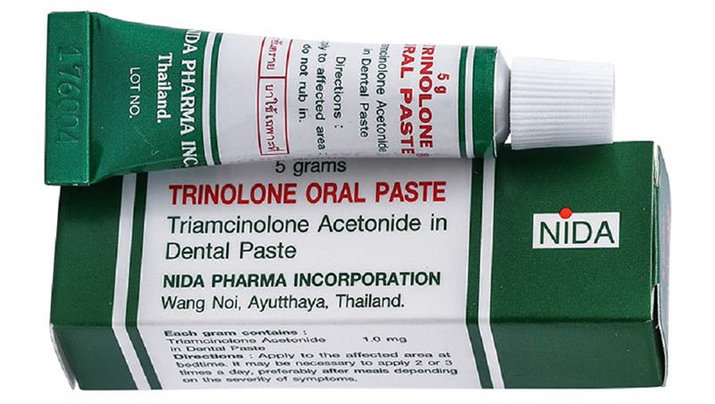 Trinolone Oral Paste có dạng gel, không kích ứng khi dùng