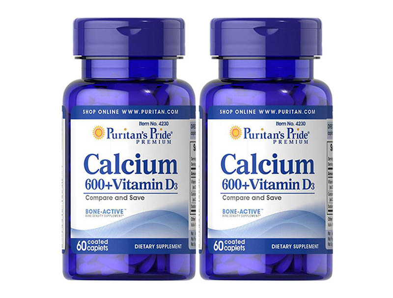 Puritan's Pride Calcium Magnesium Vitamin D3 bổ sung dưỡng chất cho người trưởng thành