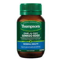 Thompson’s Ginkgo 6000 Viên Uống Bổ Não, Tuần Hoàn Não 60 viên