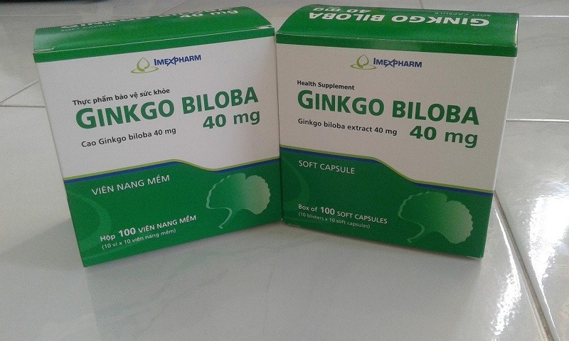 Ginkgo Biloba 40mg Imexpharm với chiết xuất hoàn toàn tự nhiên đảm bảo an toàn