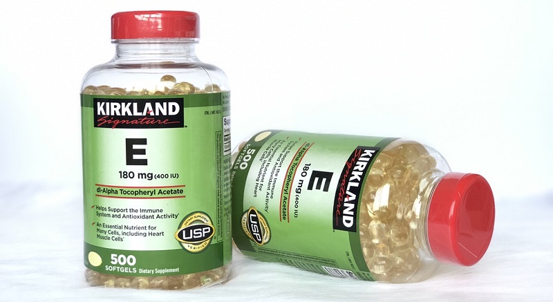 Viên uống vitamin E của Mỹ Kirkland Signature Vitamin E 400 IU