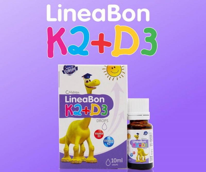 Sản phẩm bổ sung Vitamin D3 cho trẻ sơ sinh LineaBon K2+D3