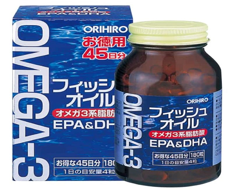 Viên uống Omega 3 Orihiro giúp sáng mắt và bồi bổ trí não 