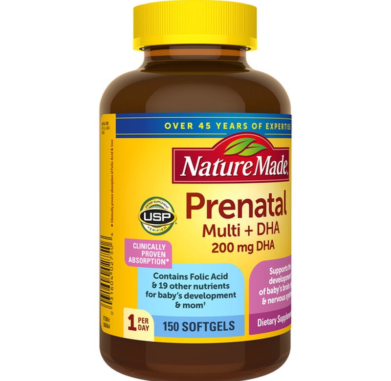 Viên uống  tổng hợp vitamin Nature Made Prenatal Multi + DHA
