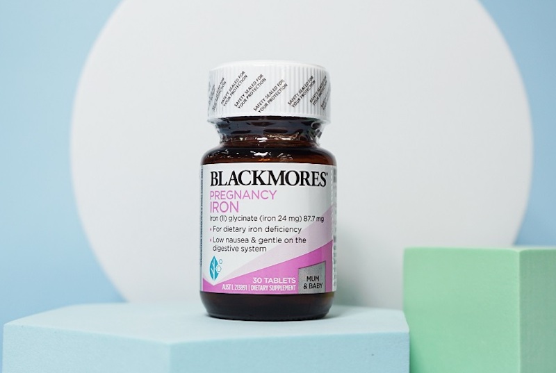 Viên sắt Blackmores Pregnancy Iron giúp hạn chế tình trạng thiếu máu 