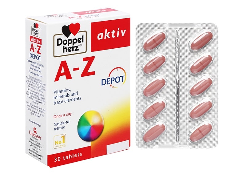 Vitamin tổng hợp cho trẻ trên 8 tuổi Doppelherz Aktiv A-Z Depot