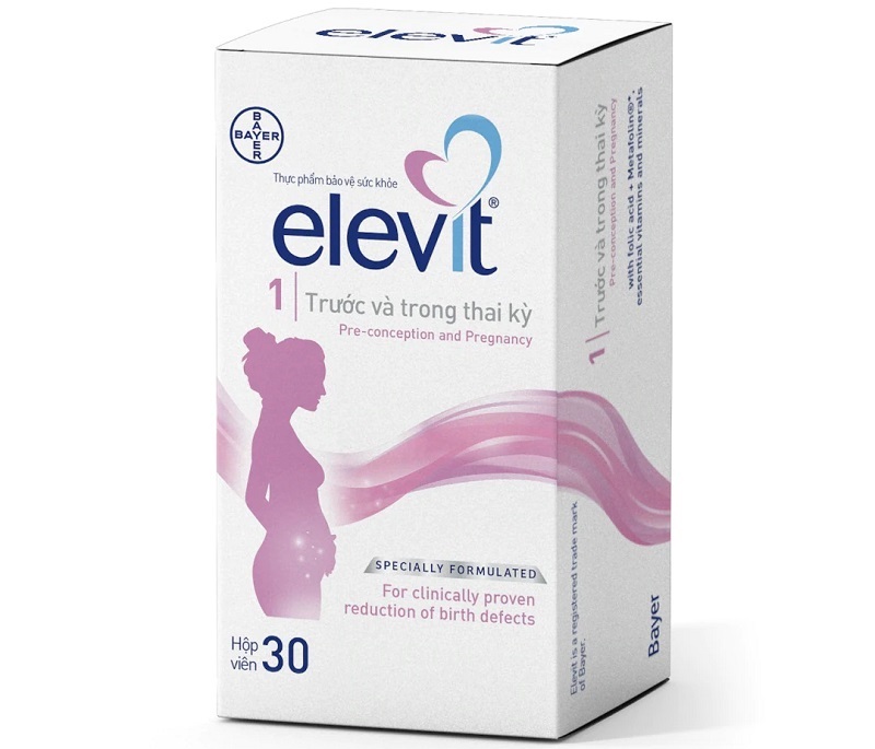 Vitamin tổng hợp cho bà bầu mang thai 3 tháng đầu Elevit