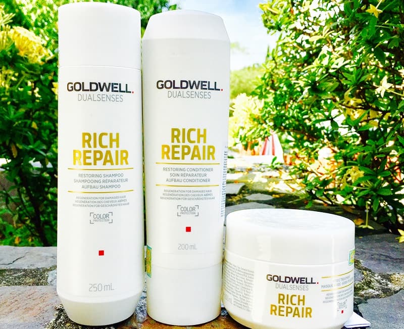 Bộ sản phẩm Goldwell Dualsenses Rich Repair chăm sóc tóc hư tổn
