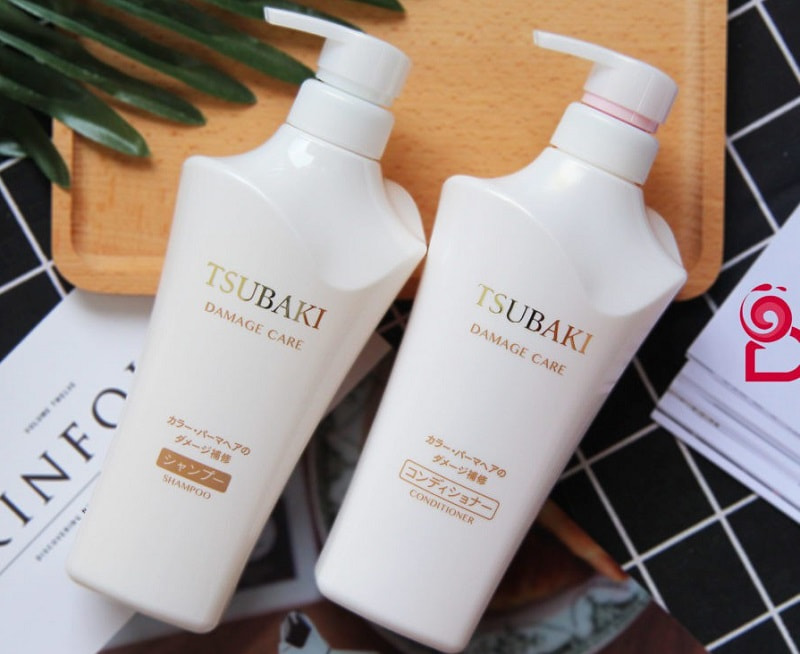 Bộ gội, xả phục hồi tóc hư tổn Shiseido Tsubaki Damage Care