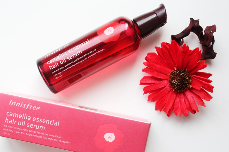 Serum Innisfree Camellia Essential Hair Oil nuôi dưỡng tóc óng mượt