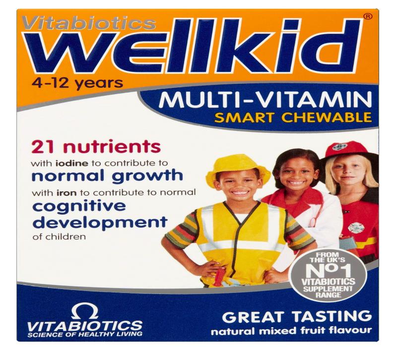 Wellkid Multivitamin vitamin tổng hợp Anh cho trẻ từ 4 đến 12 tuổi