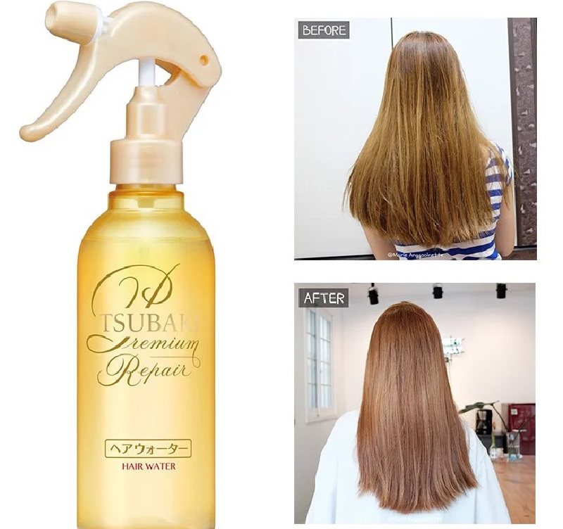 Chai xịt dưỡng tóc thơm lâu Tsubaki Premium Repair Hair Water