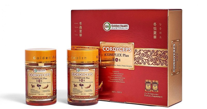 Viên uống Golden Health Cordyceps Complex Plus xuất xứ Úc