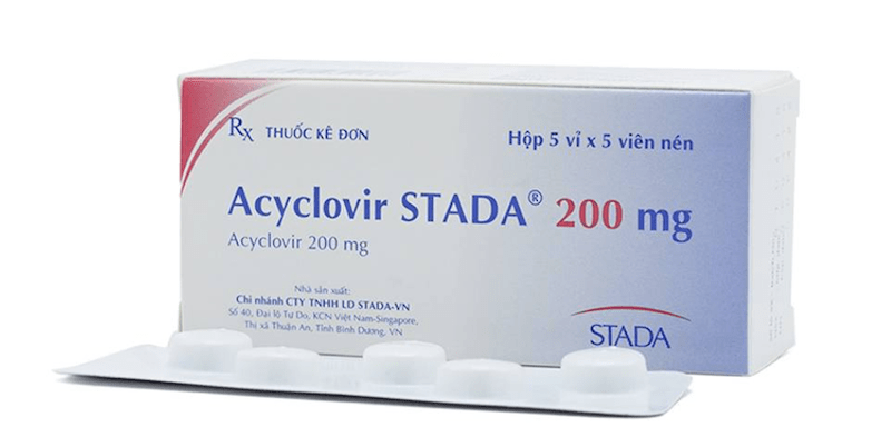 Thuốc kháng virus Acyclovir sử dụng với viêm âm đạo do virus gây ra