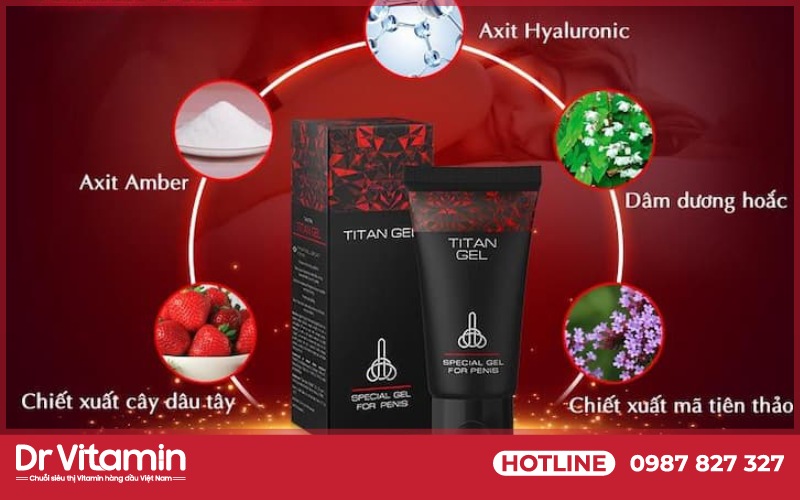 Titan Gel được sản xuất từ những nguyên liệu tự nhiên, giàu dược tính, không chứa hương liệu