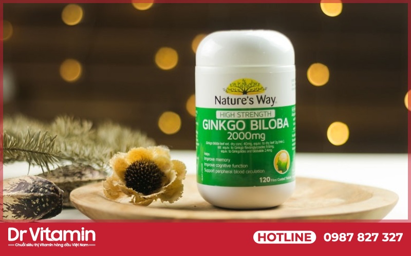 Viên uống Nature's Way Ginkgo Biloba giúp bổ sung dưỡng chất, bảo vệ não bộ và hệ thần kinh