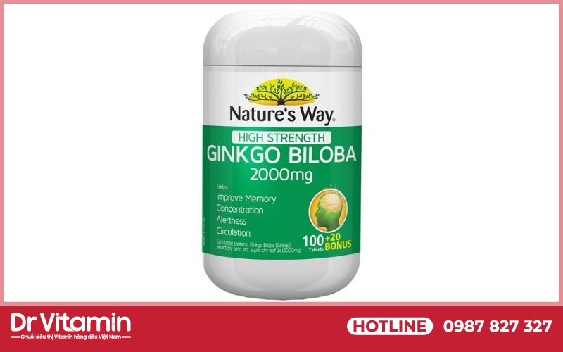 Nature's Way Ginkgo Biloba luôn nằm trong top các sản phẩm bổ não bán chạy nhất